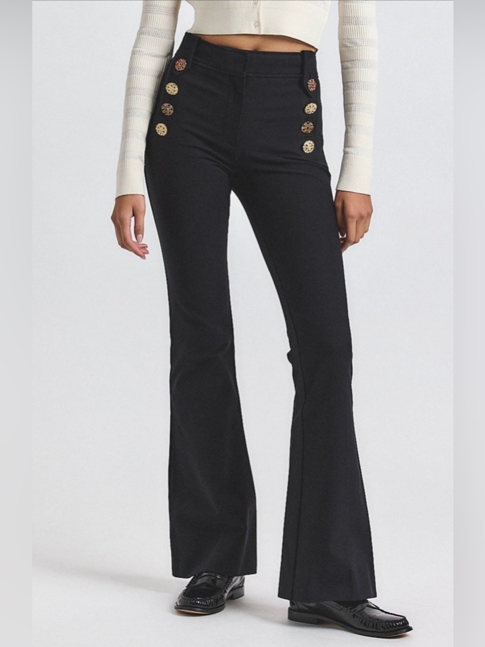 NWT Derek Lam 10 Crosby Robertson flare trousers